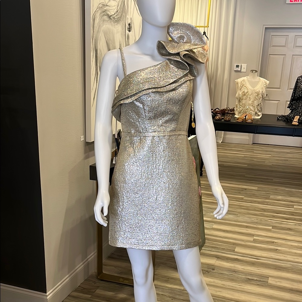 Mac Duggal Shimmery Party Cocktail Dress NWT